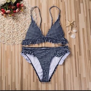 Gingham Checkered Bikini Set